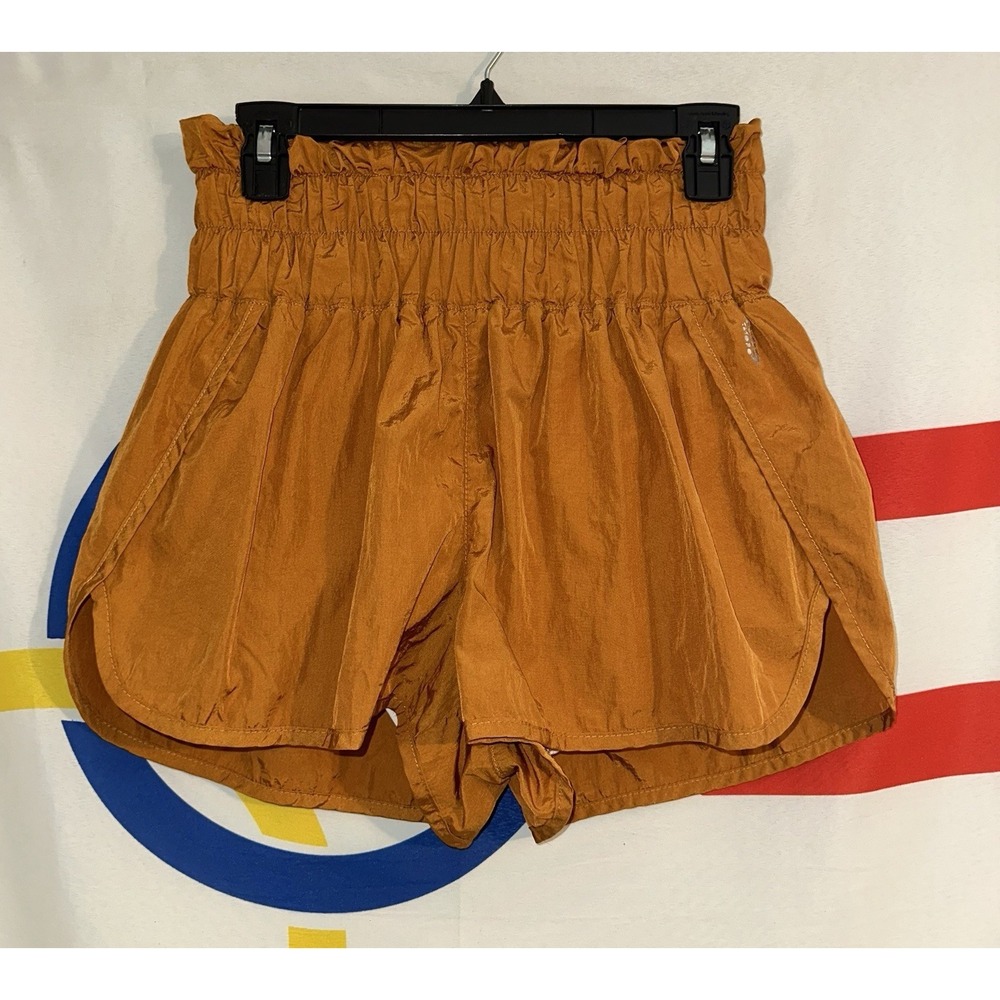 Free People Rust Orange Athletic Shorts